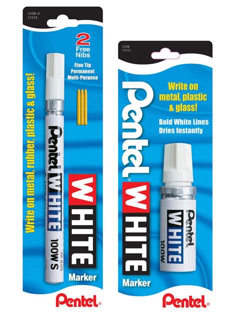 white permanent fabric marker pen